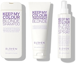 Набор - Eleven Australia Blonde Holiday Trio (shm/300ml + cond/300ml + h/spray/200ml + bag) — фото N2