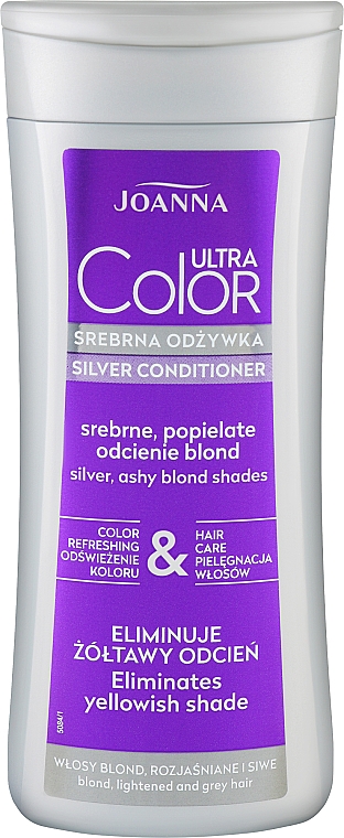 Кондиціонер для освітленого й сивого волосся, срібний - Joanna Ultra Color System
