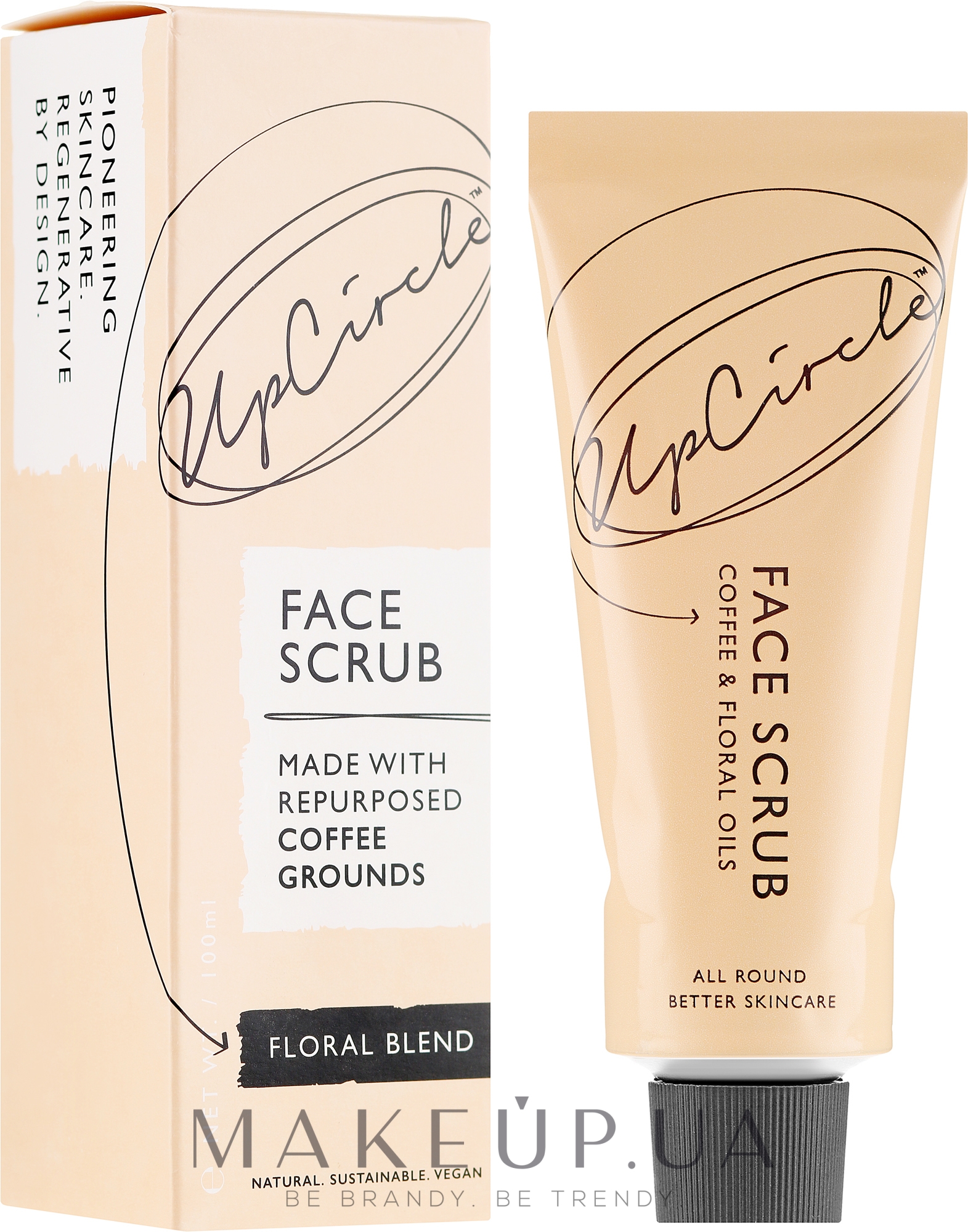 Кавовий скраб для обличчя "Квітковий" - UpCircle Coffee Face Scrub Floral Blend — фото 100ml