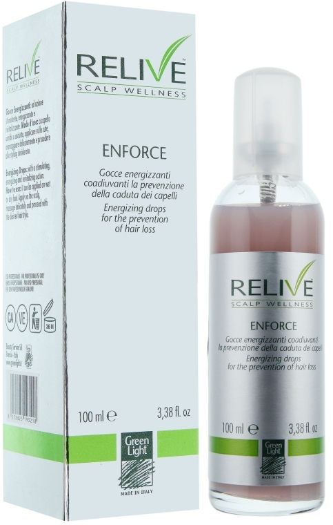 Капли энергетические профилактические против выпадения волос - Green Light Relive Scalp Wellness Enforce Energizing Drops