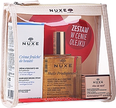 Духи, Парфюмерия, косметика Набор - Nuxe (f/cr/30ml + oil/100ml + l/balm/15g + bag)