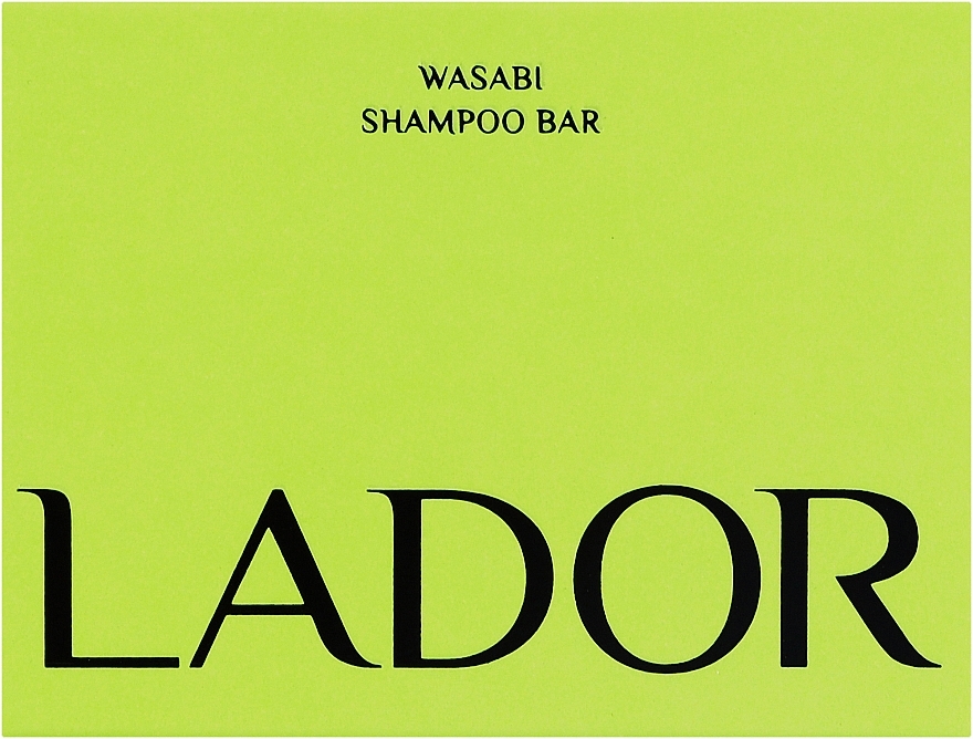 Безсиликоновий натуральний шампунь для волосся з екстрактом васабі - Lador Wasabi Shampoo Bar — фото N1