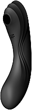 Вакуумний вібратор, 17 см, чорний - Satisfyer Curvy Trinity 4 — фото N1