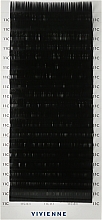 Накладні вії "Elite", чорні, 20 ліній (0,1, C, 11) - Vivienne — фото N1