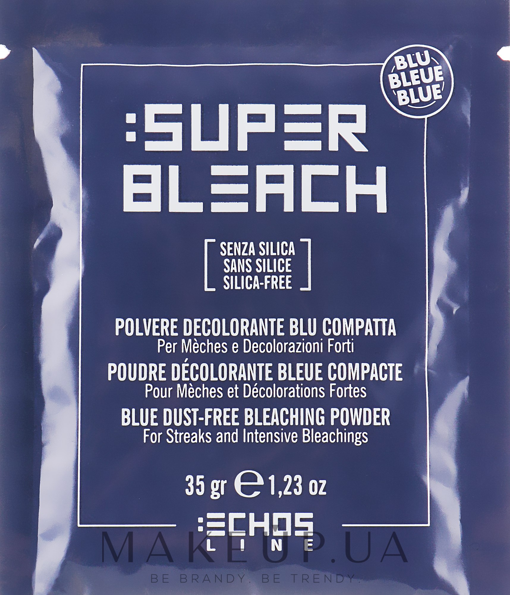 Беспылевой блонд-порошок голубой - Echosline Bleaching Polvere Decolorante Blu Compatta — фото 35g