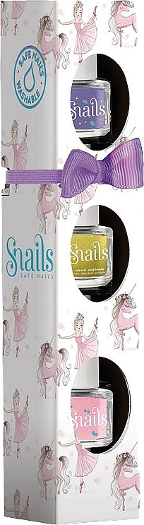 Набір лаків для нігтів - Snails Mini 3 Pack Magic Ballerine (nail/polish/3x5ml) — фото N1