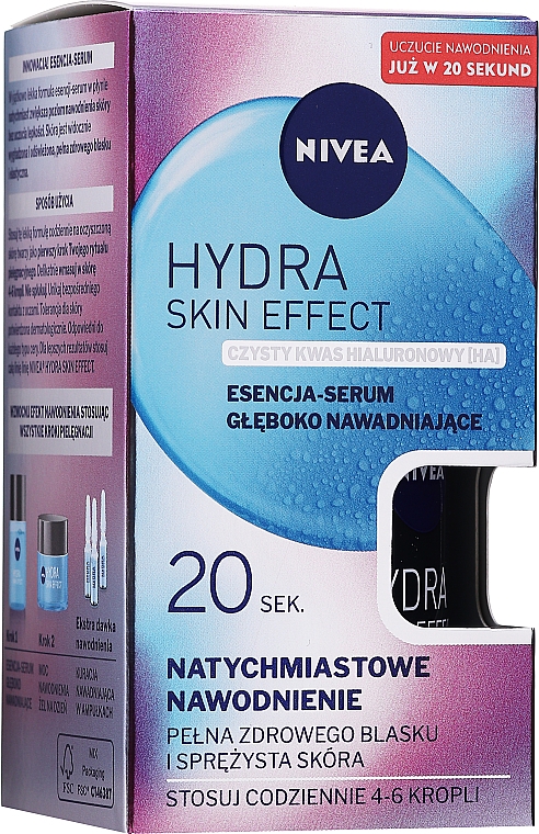 Зволожувальна сироватка для обличчя - NIVEA Hydra Skin Effect Essence-Serum Deeply Hydrating — фото N1
