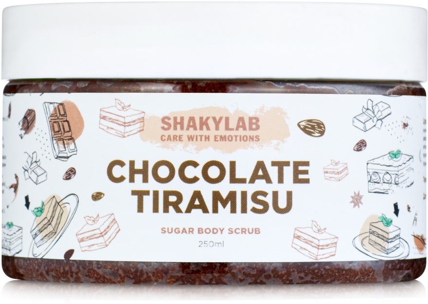 Цукровий скраб для тіла "Chocolate Tiramisu" - SHAKYLAB Shugar Baby Hands Feet & Body Scrub — фото N2