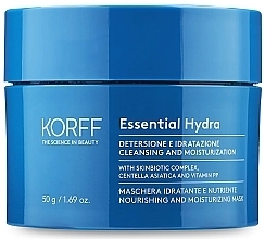 Маска для лица - Korff Essential Hydra Cleansing And Moisturization Mask — фото N1