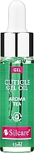 Олія для нігтів і кутикули у гелі "Чай" - Silcare Cuticle Gel Aroma Tea — фото N1