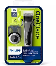 Парфумерія, косметика Тример-стайлер-бритва - Philips OneBlade Pro QP6520/20