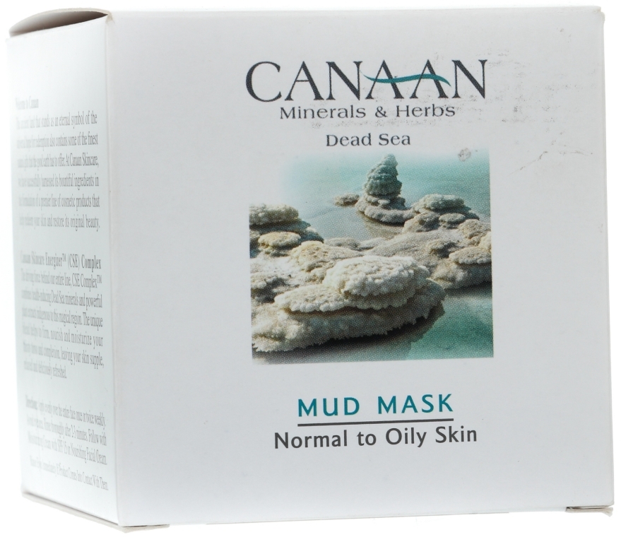 Грязевая маска для нормальной и жирной кожи - Canaan Minerals & Herbs Mud Mask Normal to Oily Skin