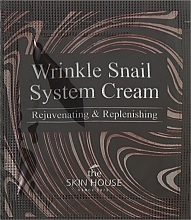 Антивозрастной улиточный крем для лица - The Skin House Wrinkle Snail System Cream (пробник) — фото N1