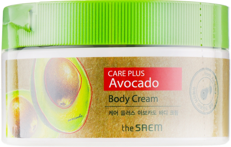 Крем для тела с экстрактом авокадо - The Saem Care Plus Avocado Body Cream