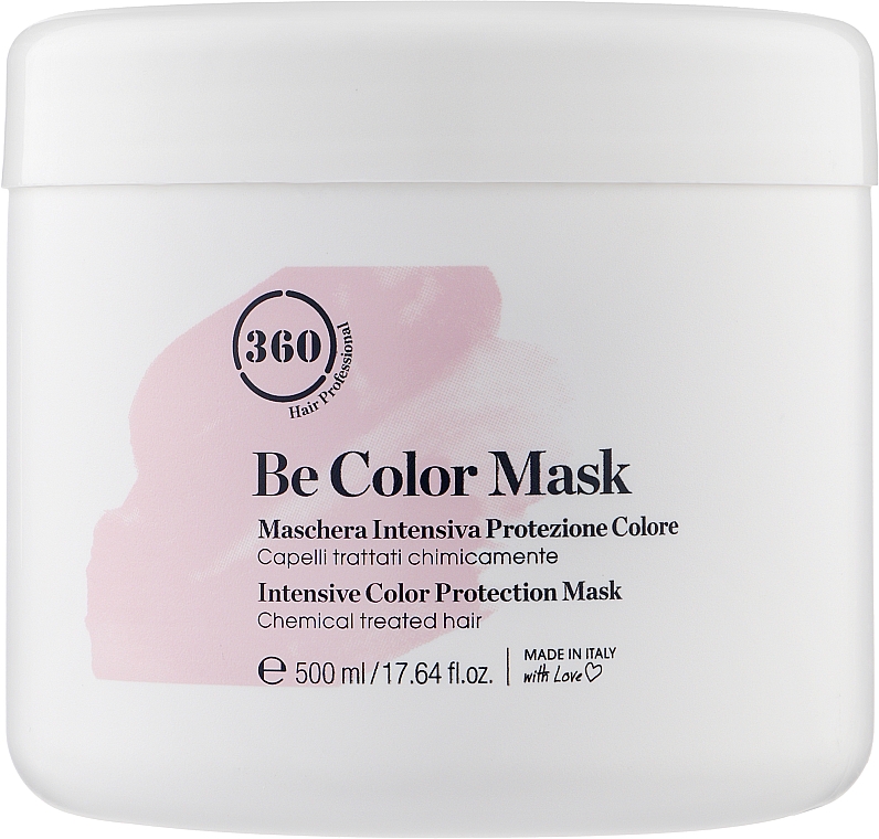 Маска для фарбованого волосся з ожиновим оцтом - 360 Be Color Intencive Color Protection Mask