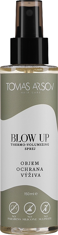 Спрей для об'єму та термозахисту волосся - Tomas Arsov Blow Up Thermo Volumizing Spray — фото N1