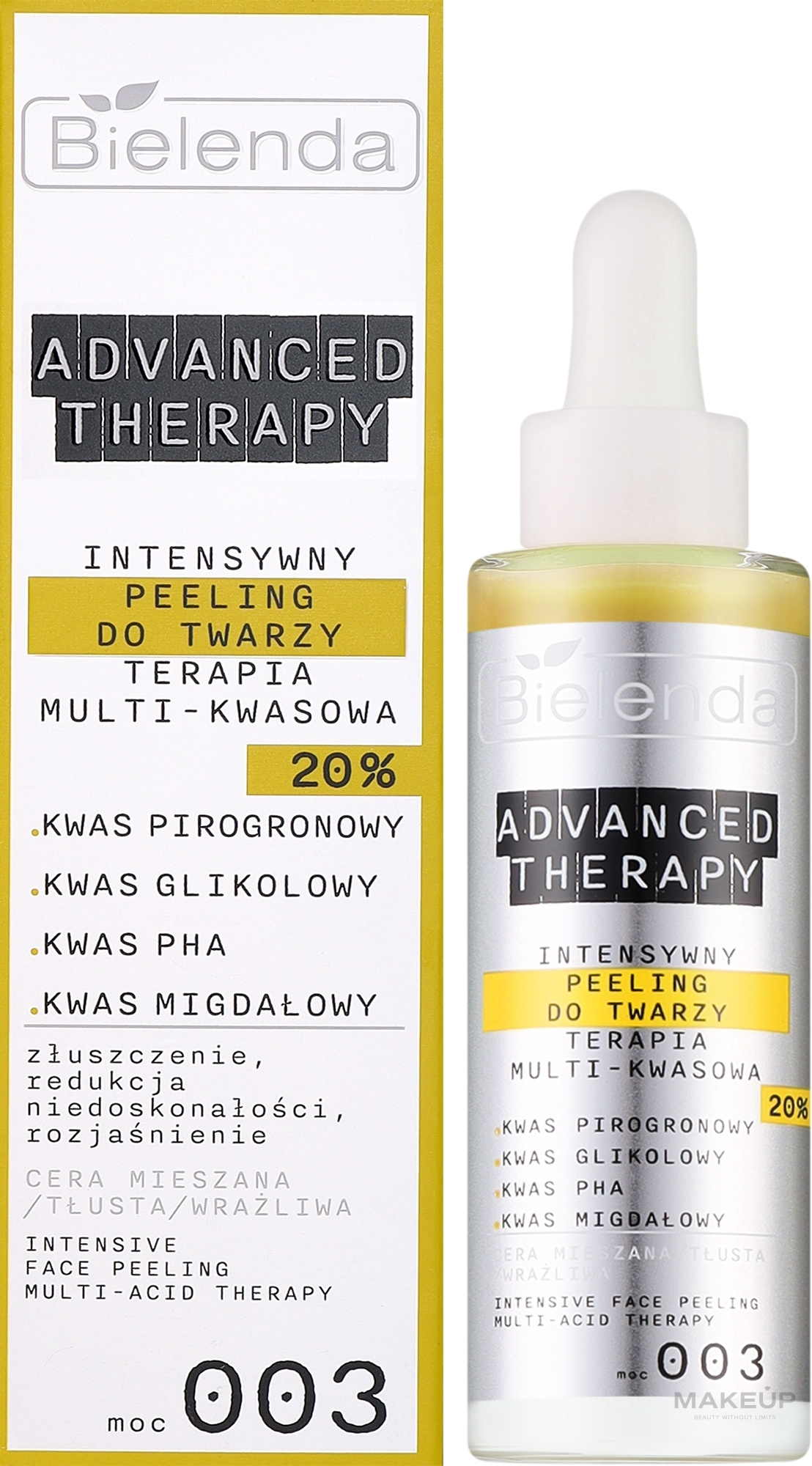 Пілінг для обличчя - Bielenda Advanced Therapy Intensive Face Peeling Multi-Acid Therapy 003 — фото 30ml