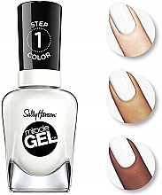 Набор для ногтей - Sally Hansen Miracle Gel Duo 900 (n/polish/14.7ml + top/14.7ml) — фото N3