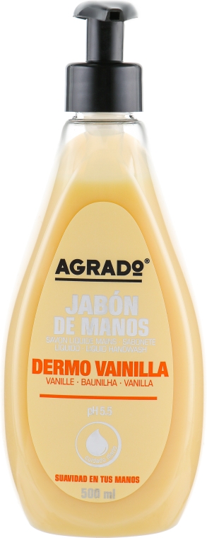 Жидкое мыло для рук с ванилью - Agrado Hand Soap — фото N1