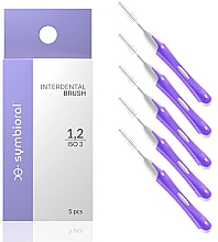 Щітки для міжзубних проміжків, 1,2 мм - Symbioral Interdental Brush ISO 3 — фото N1