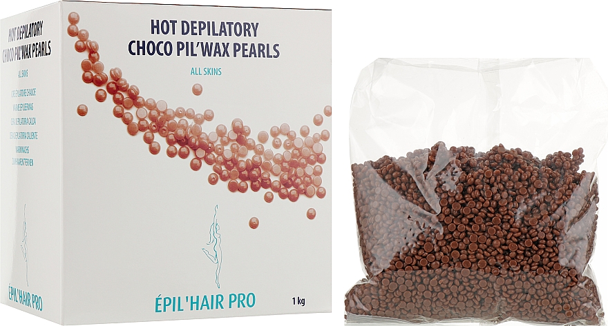 Горячий воск для депиляции для лица и тела - Sibel Epil'hair Pro Hot Depilatory Choco Pil'wax Face And Body Pearls — фото N2