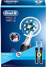 Парфумерія, косметика Електрична зубна щітка, чорна - Oral-B Pro 2 2900 Electric Toothbrush Black