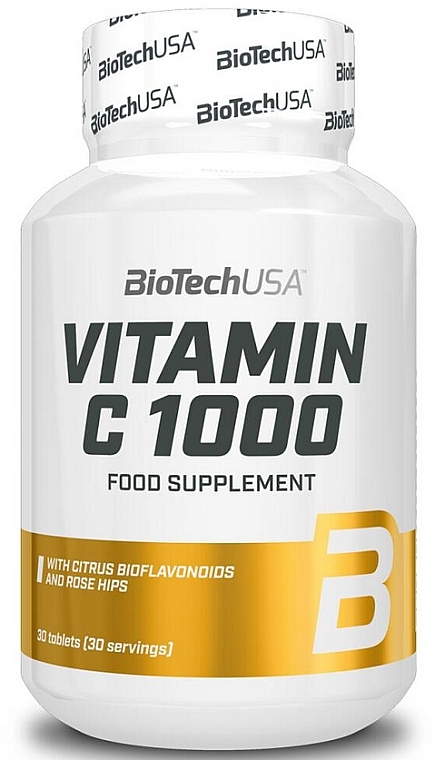 Харчова добавка "Вітамін С", 1000 mg - BiotechUSA Vitamin C — фото N1