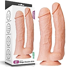 Парфумерія, косметика Фалоімітатор подвійний - LoveToy Realistic Mega Double Dildo 12"