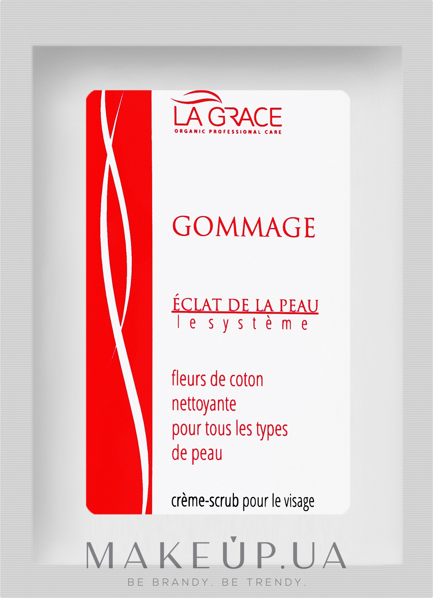 Бавовняний гомаж - La Grace Eclat De La Peau Gommage Coton (пробник) — фото 7ml