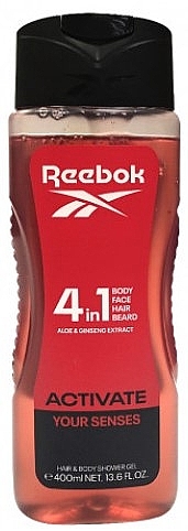Гель для душа для мужчин "4 в 1" - Reebok Activate Your Senses Man Hair & Body Shower Gel — фото N1