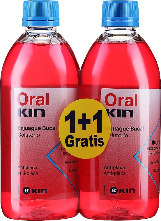 Набор ополаскивателей для полости рта - Kin Oraklin Mouthwash (2x500ml) — фото N1