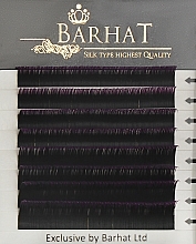 Парфумерія, косметика Двотонні вії "Black- violet" C 0,15мм Mix (9/10/11/12), 8 ліній - Barhat Lashes