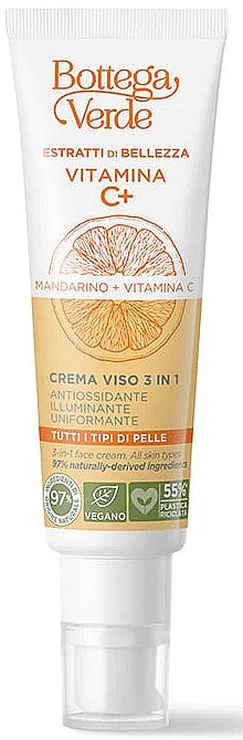 Крем для лица с витамином С - Bottega Verde Beauty Extracts Vitamin C+ 3 In 1 Face Cream  — фото N1