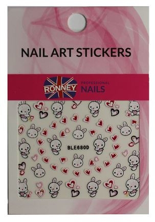 Наклейки для дизайну нігтів - Ronney Professional Nail Art Stickers