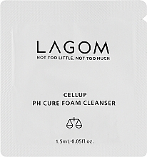 Пенка для умывания - Lagom Cellup PH Cure Foam Cleanser (пробник) — фото N1