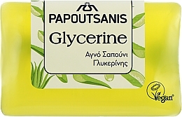 Гліцеринове мило з тонізувальним ароматом алое - Papoutsanis Glycerine Soap — фото N1