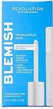 Парфумерія, косметика Стік проти запалень із саліциловою кислотою для обличчя - Revolution Skincare 1% Salicylic Acid Blemish Touch Up Stick