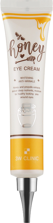 Крем для шкіри навколо очей з екстрактом меду й прополісу - 3W Clinic Honey Eye Cream