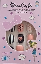 Духи, Парфюмерия, косметика Накладные самоклеящиеся ногти для детей "Точки и полоски", 980 - Deni Carte Tipsy Kids 