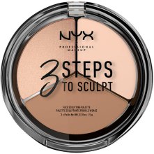 Духи, Парфюмерия, косметика УЦЕНКА Палетка корректирующих средств - NYX Professional Makeup 3 Steps To Sculpting Palette *