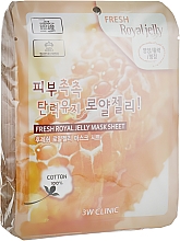 Питательная маска с экстрактом пчелиного маточного молочка - 3W Clinic Fresh Royal Jelly Mask Sheet — фото N1