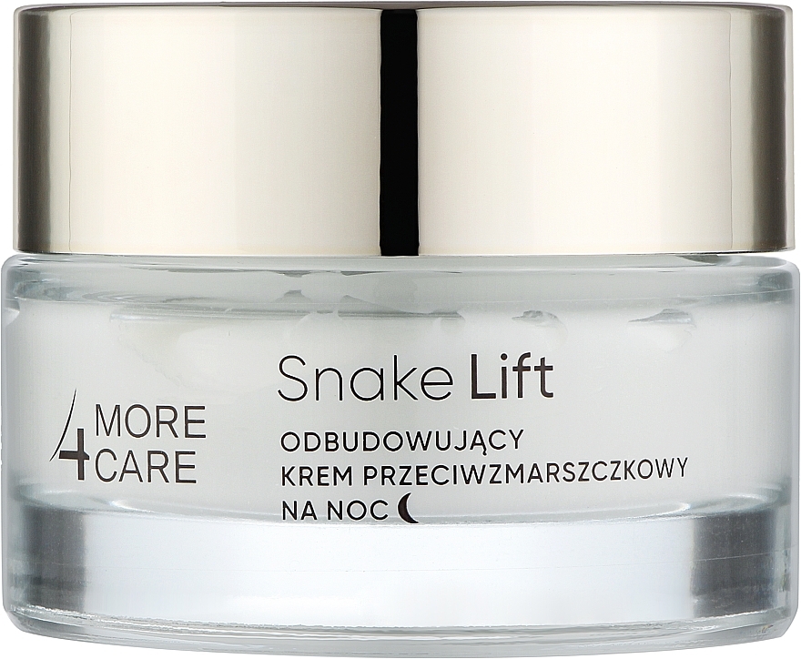 Восстанавливающий ночной крем для лица - More4Care Snake Lift Rebuilding Anti-Wrinkle Night Cream