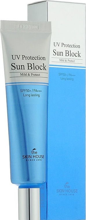 Водостійкий сонцезахисний крем - The Skin House UV Protection Sunblock Mild & Protect SPF50+/PA+++ — фото N1