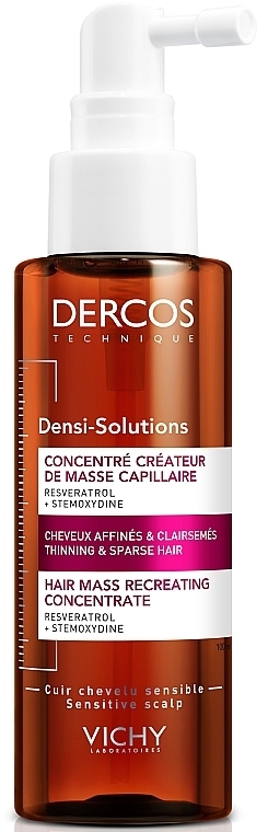 УЦЕНКА Концентрат для увеличения густоты волос - Vichy Dercos Densi-Solutions Hair Mass Recreator Concentrate * — фото N1
