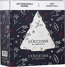 Духи, Парфюмерия, косметика Набор - L'Occitane Les Essentiels Homme Set (fluid/10ml + soap/25g + h/cr/10ml)