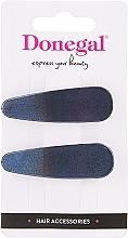 Затискач для волосся, 2 шт., блакитний, кавун - Donegal FA-5624 — фото N1