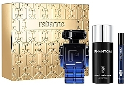 Paco Rabanne Phantom Intense - Набор (edp/100ml+edp/10ml+deo/150ml) — фото N1