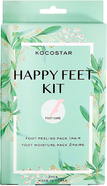 Набор - Kocostar Happy Feet Kit (f/mask/2x14ml + f/peeling/40ml) — фото N1