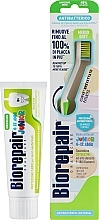 Духи, Парфюмерия, косметика Набор "Junior", салатовый - Biorepair (toothpaste/75ml + toothbrush/1шт)