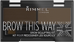 Набор для моделирования бровей - Rimmel Brow This Way Eyebrow Sculpting Kit — фото N3